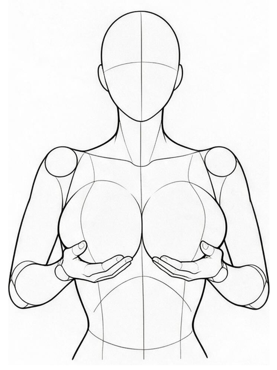 양손으로 아래에서 받쳐 올리기 — 정면
