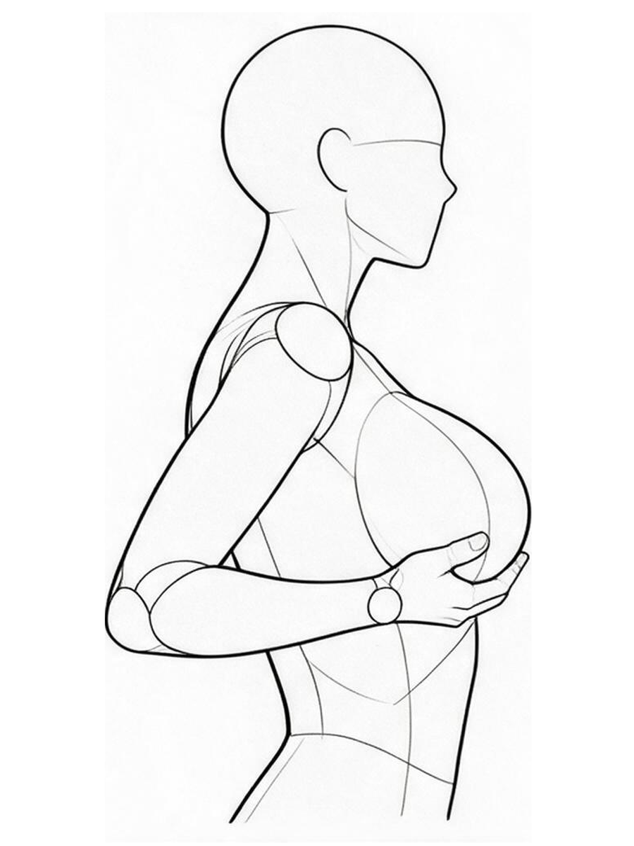 양손으로 아래에서 받쳐 올리기 — 측면