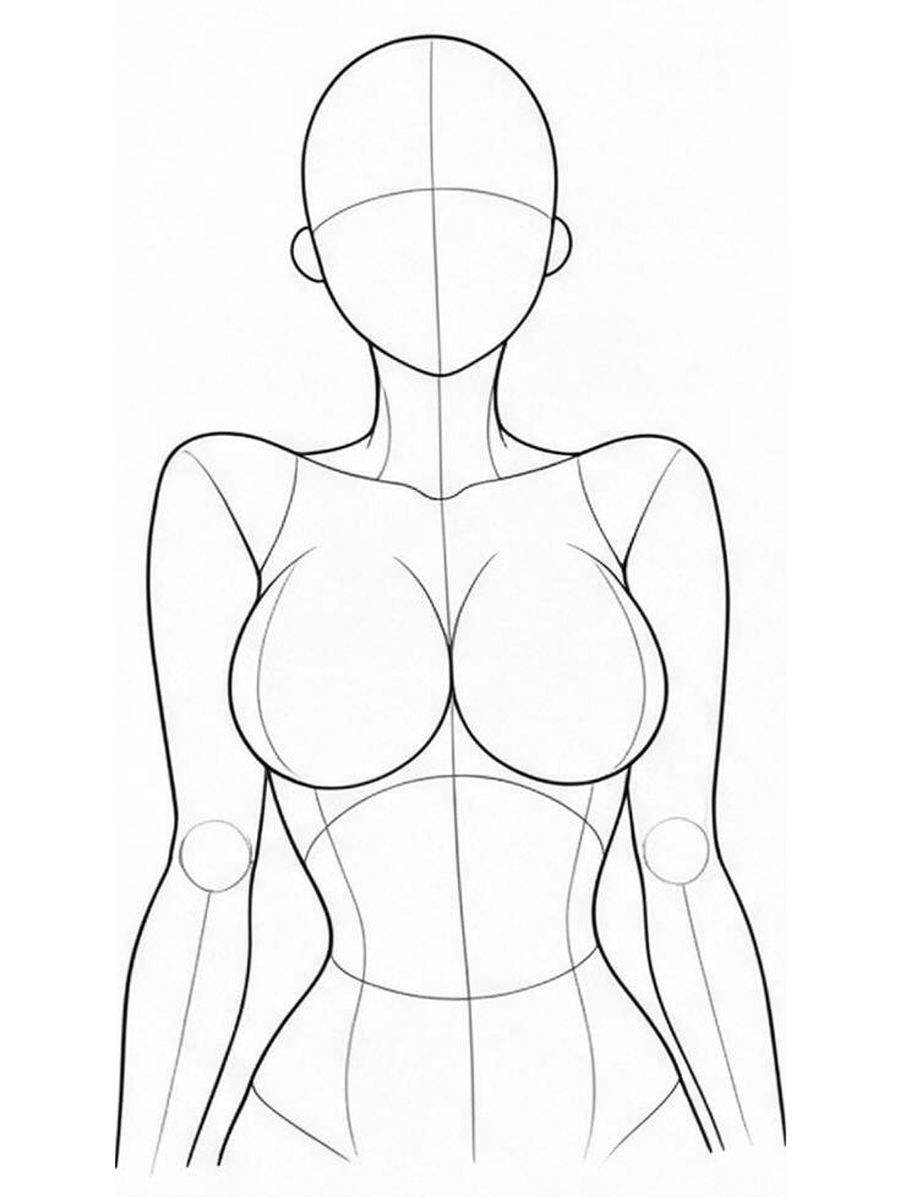 젖히고 양팔로 모으기 — 정면