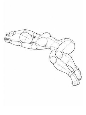 仰向けで両膝をそろえて横に倒す